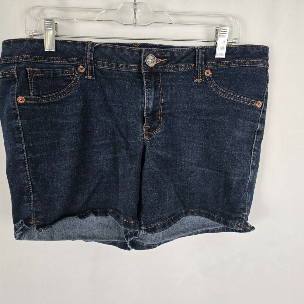 2 BW/U Jean Shorts Women's 16 Blue Dark Wash